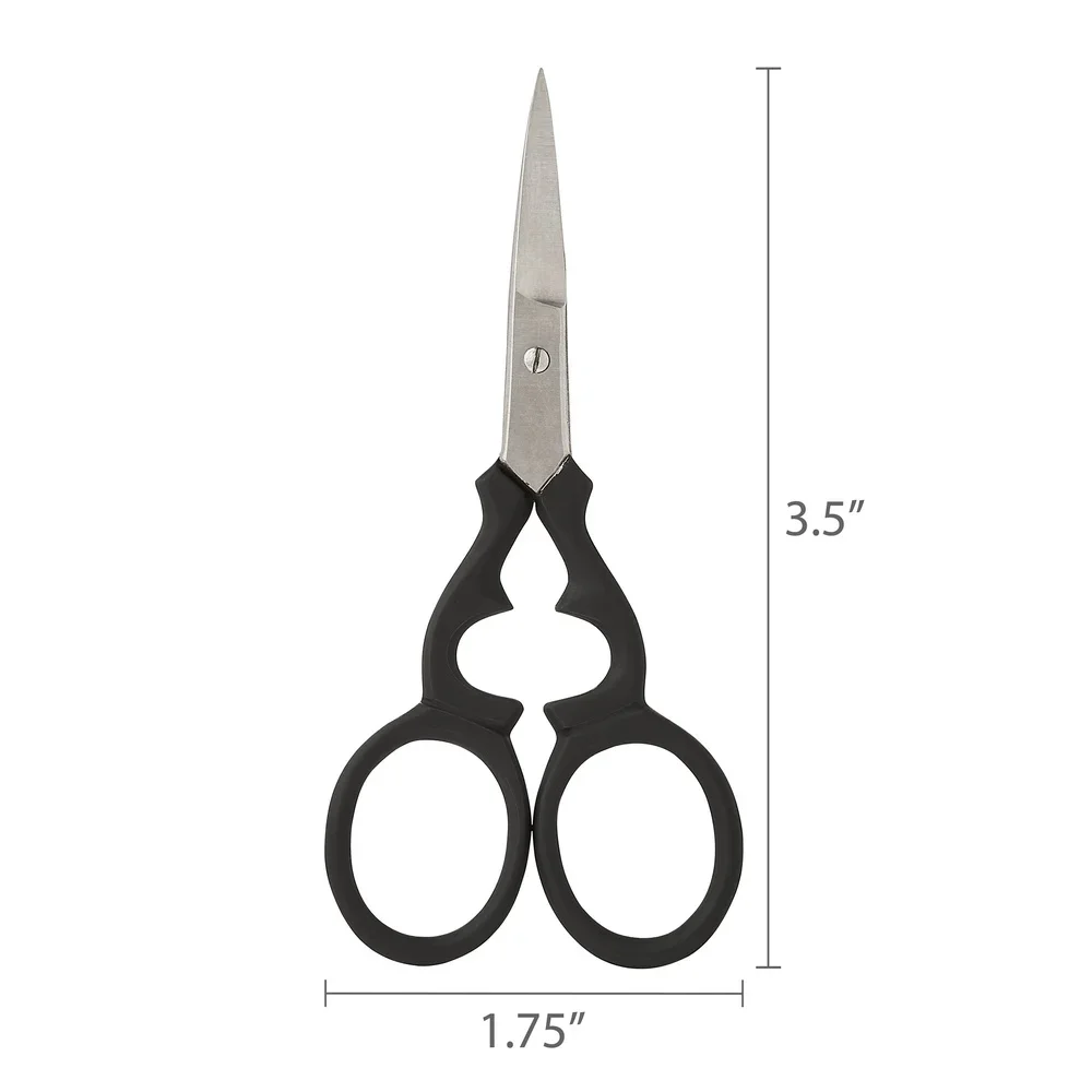 ステンレス製眉用ハサミと両端ブラシセット、人間工学に基づいた精密なヘアトリミング、完璧なグルーミング、タッチアップ、旅行用