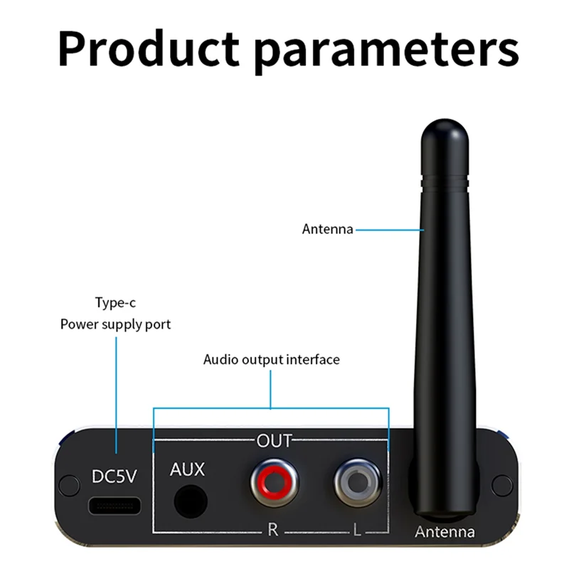 B04C-5.4 Bluetooth Audio Receiver HIFI Stereo Music Adapter USB U-Disk HIFI Stereo Music Wireless Adapter DSP Decoding