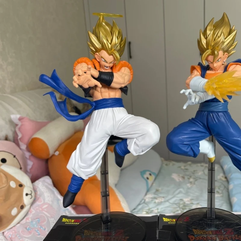 

Bandai Original Genuine Banpresto Dragon Ball Z Dokkan Battle 10th Anniversary Figure Vegetto Gogeta 19cm Model Toy In Stock
