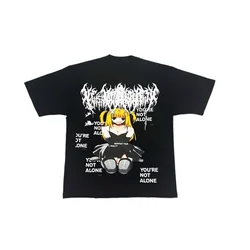 New 2025 Men Droland Miller MI$A Destroy Lonely T Shirts T-Shirt Hip Hop Skateboard Street Cotton T-Shirts Tee Top US size #N302