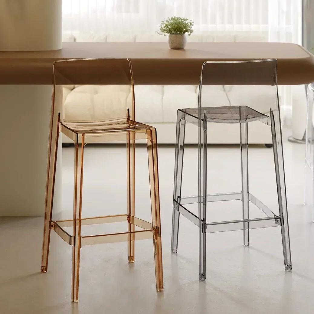 

Decoration Modern Bar Stools Luxury Nordic Plastic Kitchen Chair Office Design Home Chaises Salle Manger Interior Furniture