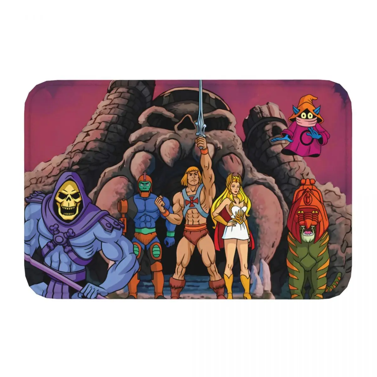 He Man Masters Of The Universe Non-slip Doormat Cartoon World Bath Kitchen Mat Outdoor Carpet Home Pattern Decor