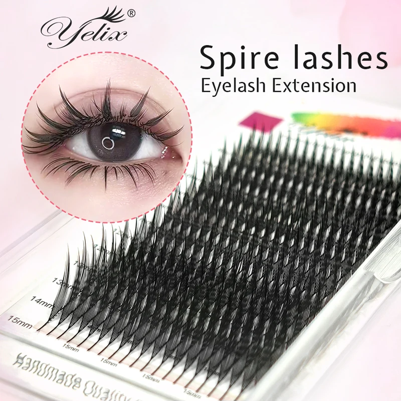 

Yelix Spire Lashes Автоматическое цветение Готовые вееры Наращивание ресниц Индивидуальный объем Накладные ресницы Инструменты для макияжа