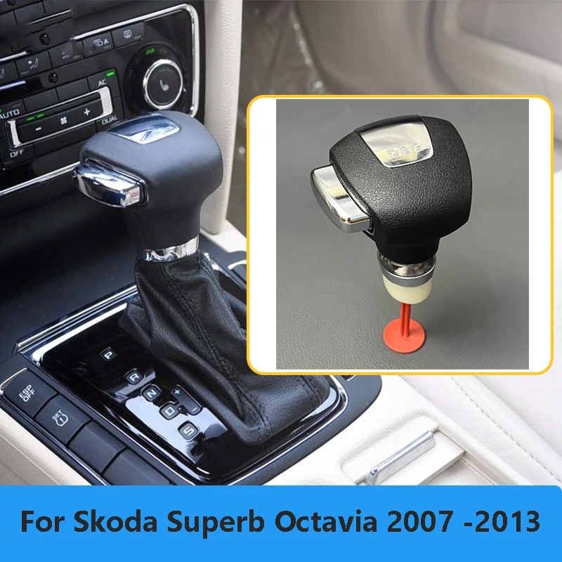 Muslimfor Skoda Superb Octavia 2007 -2013 pomello del cambio automatico leva del cambio in plastica per parti interne dell\'auto Skoda