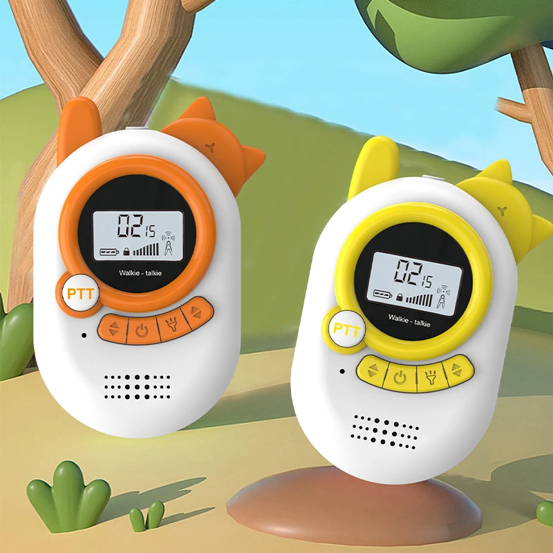 Desenhos animados infantis astronauta gato telefones, walkie talkie, 3km telefone móvel para crianças, presente do dia de smartphone, 2pcs