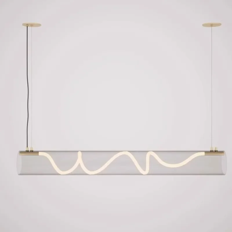 LEDNordic Minimalist Chandelier Dimming Gold Table Dining Kitchen Island Office Pendant Lights Home Decor Design Luster Fixture