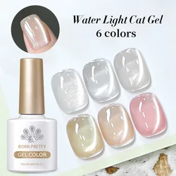 BORN PRETTY Water Light Cat Magnetic Gel Nail Polish for Manicure Design 10ml Super Glass Silver Nude Pink Varnis Semi Permanent