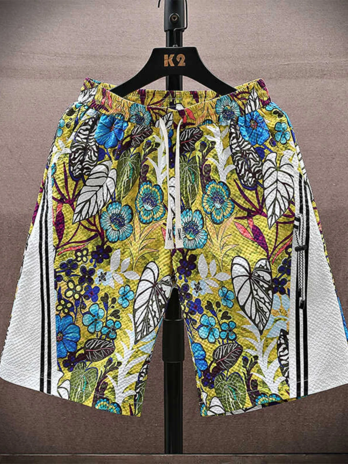 

Summer Thin Beach orts Men's Loose Large Size Qui Dry Sport Casual Printed Trendy Brand Mid-Pants Breathable Five-Quarter...