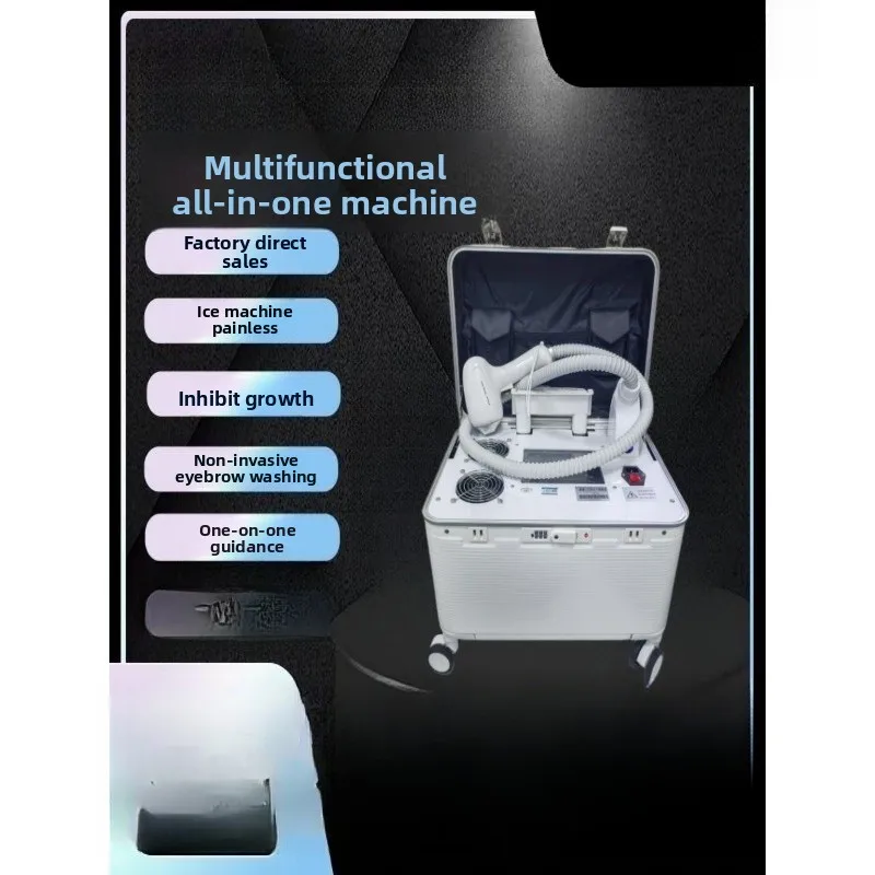 810 multi-function all-in-one machine trolley case, portable black technology high-power non-invasive eyebrow washing machine