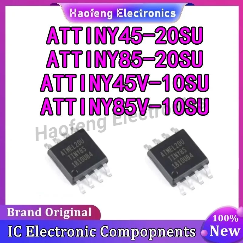 ATTINY45V-10SU ATTINY45-20SU ATTINY85V-10SU ATTINY85-20SU ATTINY IC MCU SOP8 Chip Microcontroller in stock