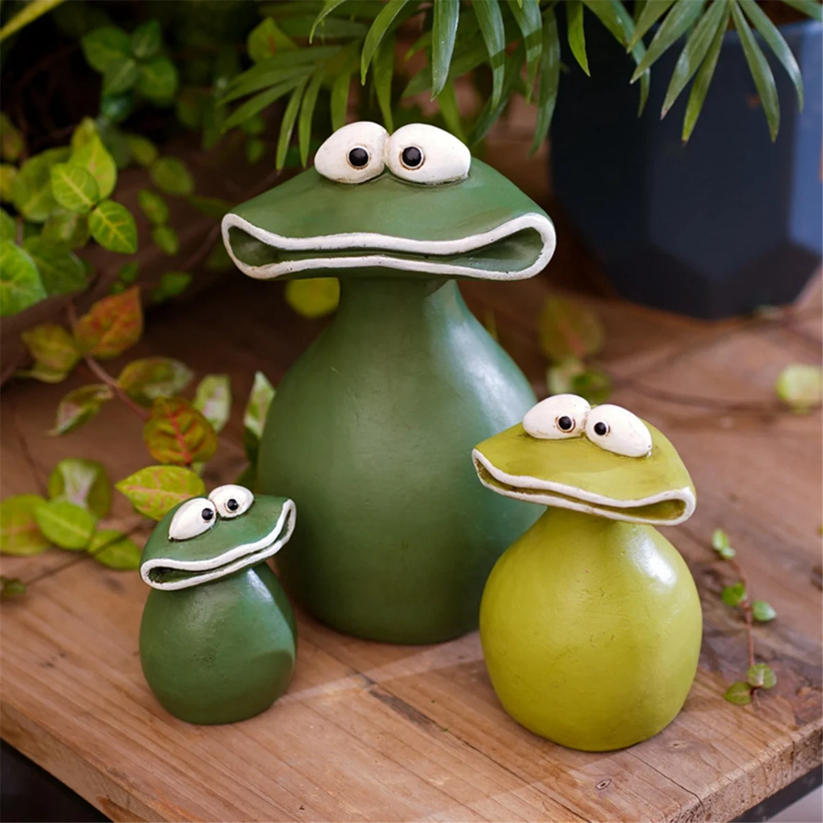 Big Mouth Frog Flower Pot Resin Crafts Home Decoration Ornaments Garden Garden Frog Animal Decorations S