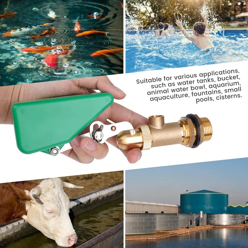 BAAG-3/4Inch Float Valve,Brass Water Float Valve For Water Tank,Float Ball Valve With Adjustable Arm,Auto Water Level Control