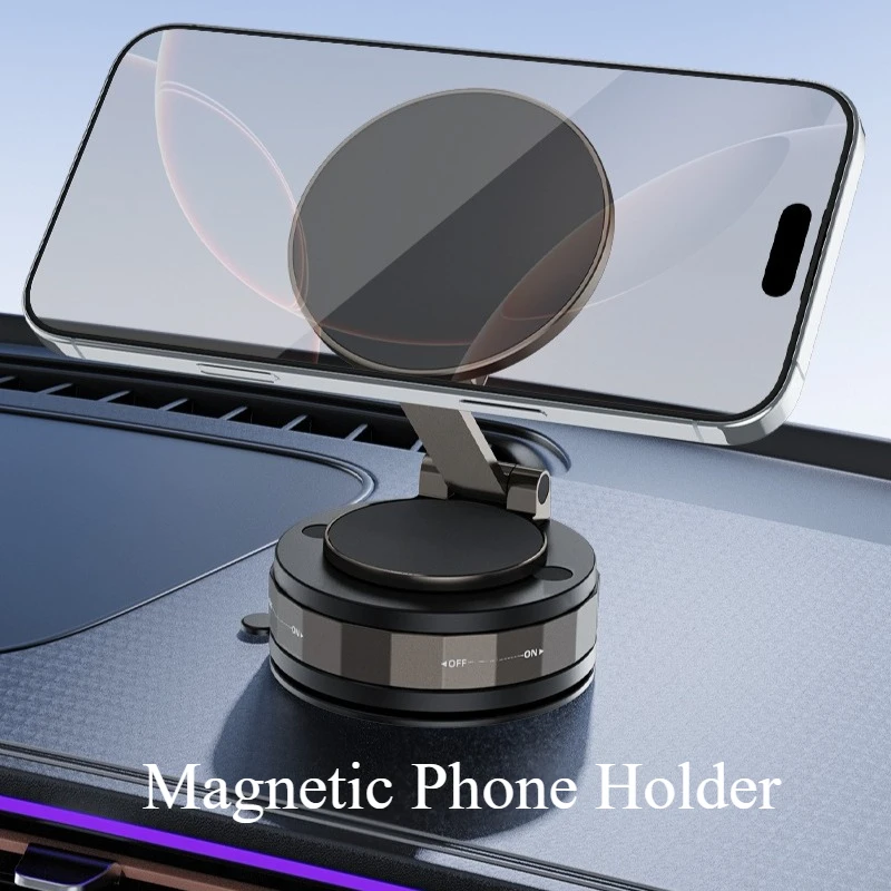 

Car Phone Holder 360° Rotate Strong Magnetic Adjustable Foldable Portable Holder for All Smartphones & Car Models Lazy Holder