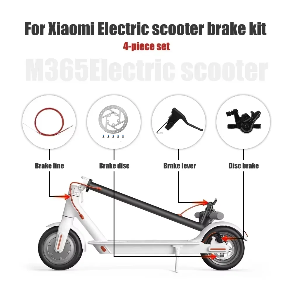 Brake System Accessories for Xiaomi M365 E-Scooter 110mm Brake Disc / Brake Pads / Disc Brake / Brake Cable Wire / Brake Handle
