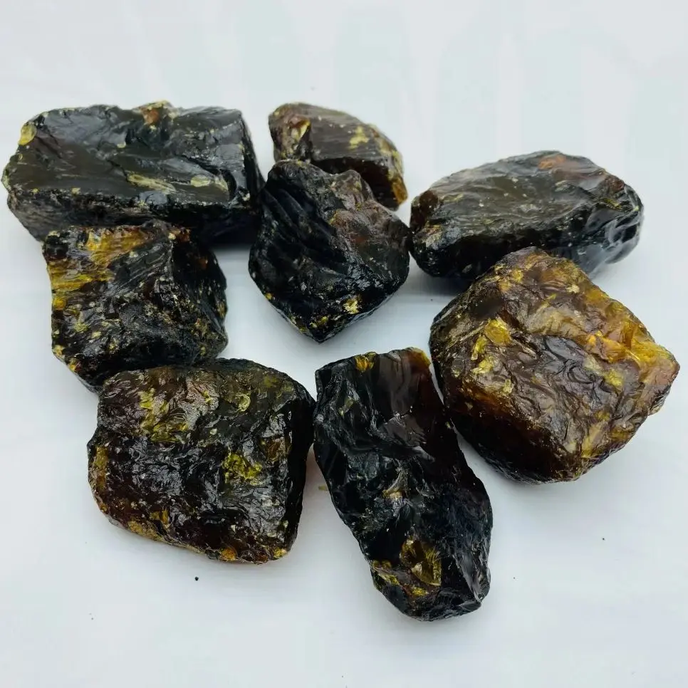 كهرمان طبيعي كريستال خشن، أضواء الشمالية عنبر الدم البورمي، مادة الحجر العتيق، حجر شقرا السحر ديكور المنزل