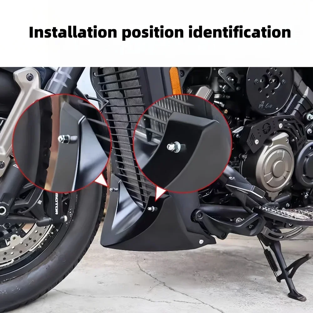 QJMOTOR 플래시 600 SRV 600V 수정된 하부 가이드 커버 비파괴 직선형 특수 하부 지지 장식 커버 하부