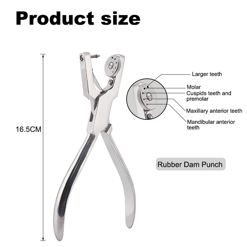 1Set Dental Isolation Film Punch Rubber Dam Kit Orthodontic Tools Dental Laboratory Equipment Dental Instruments & Materials