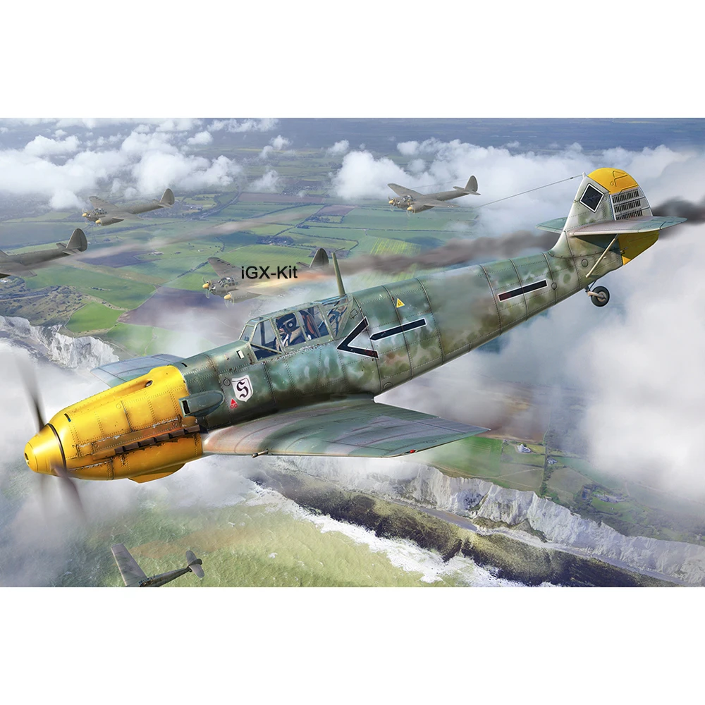 HobbyBoss 81792 1/48 Scale BF109 BF-109 BF109E  Bf109E-4  Fighter Plane Aircraft Airplane Plastic Assembly Model Building Kit
