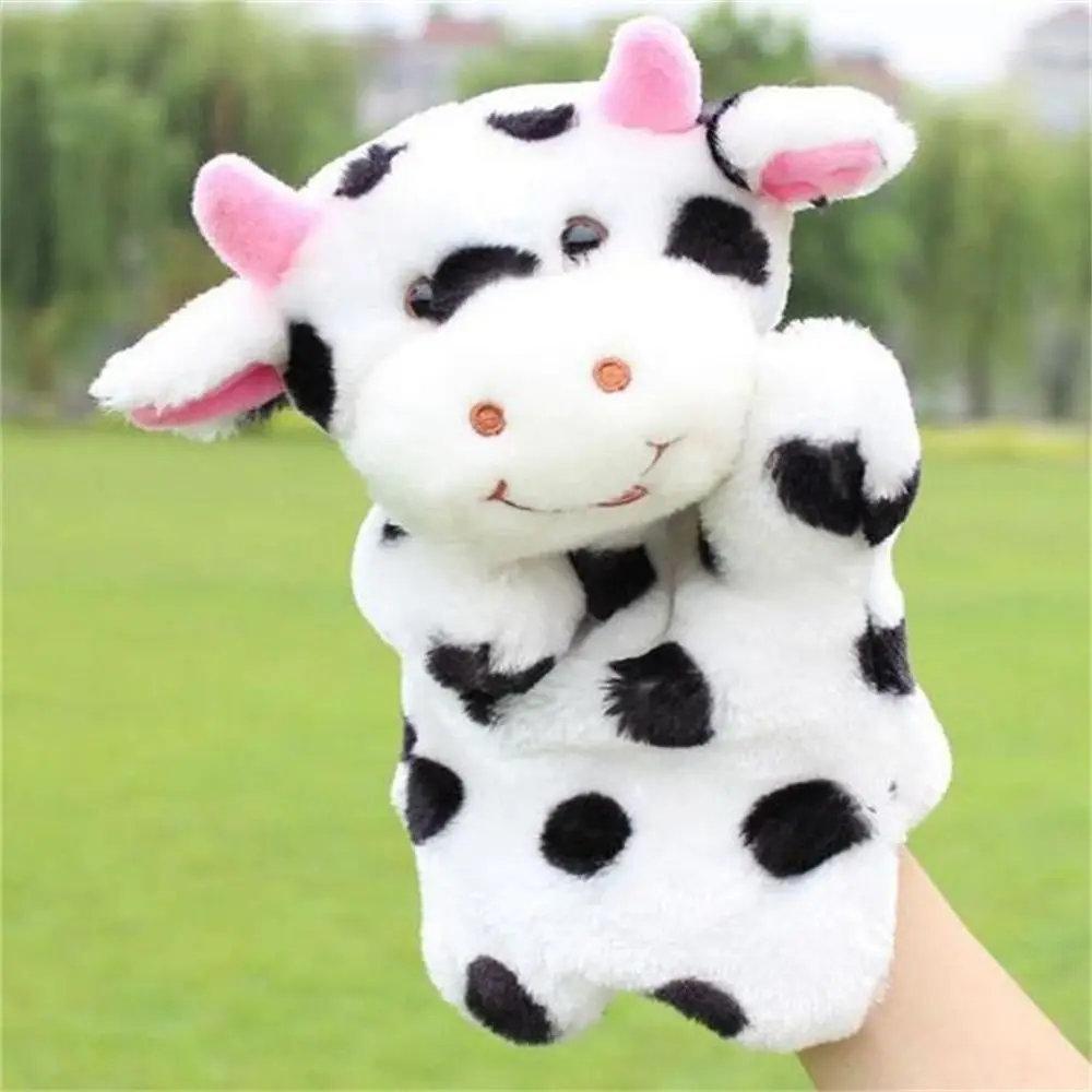 Éducation enfants cadeau animaux en peluche Panda Koala lapin enfants marionnettes dessin animé jouets en peluche Animal marionnette à main en peluche poupée à main