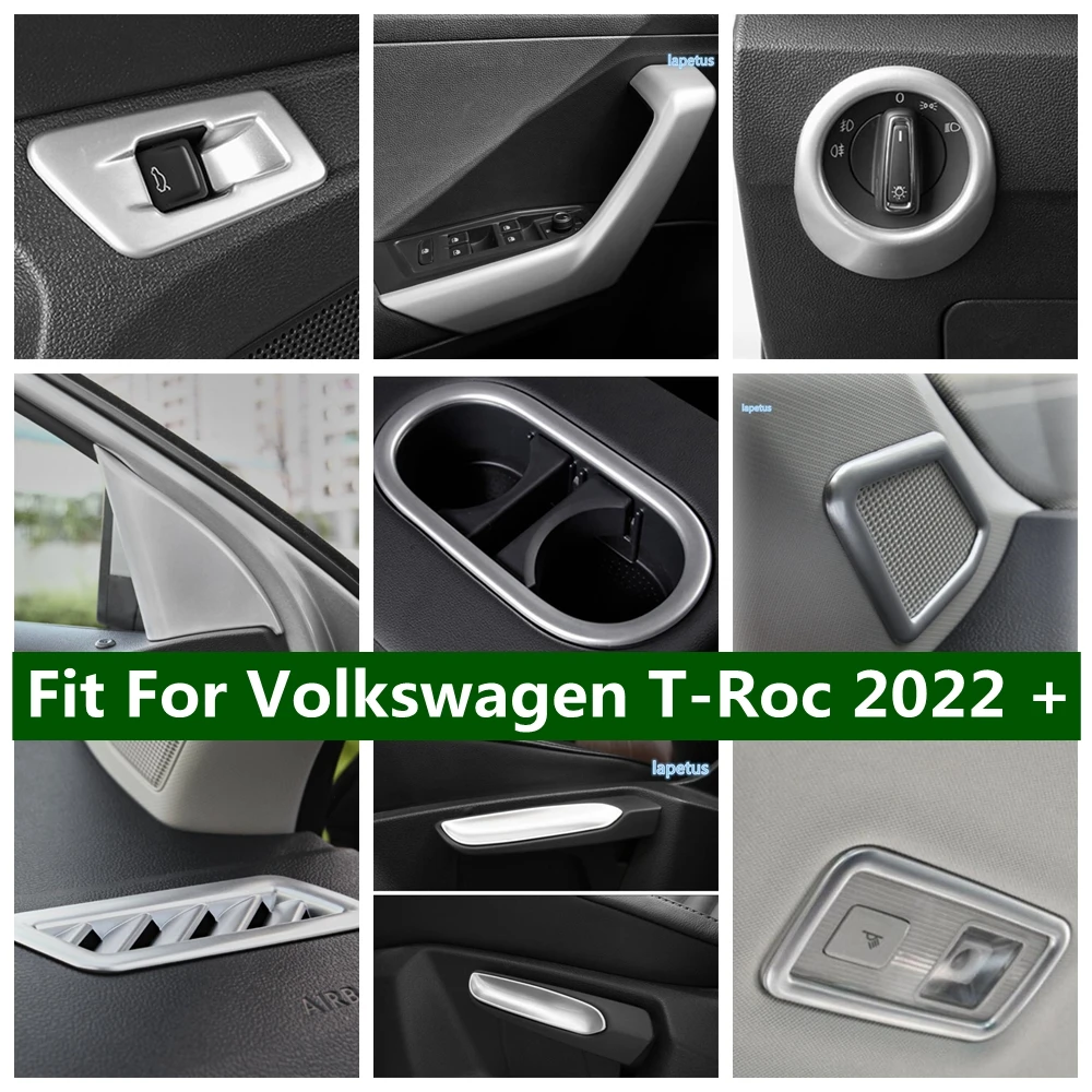 

Head Lamp Reading Light Air Conditioning Outlet AC Vent Car Water Cup Decoration Cover Trim For Volkswagen T-Roc T Roc 2022 2023