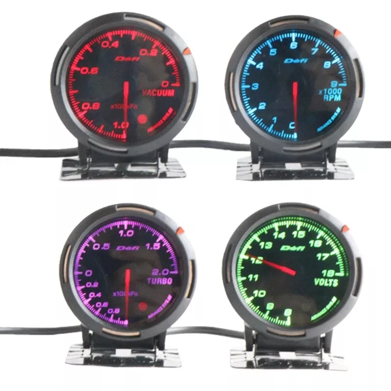 DEFI Advance BF 2.5inch TURBO Boost Gauge Car meter with 15Color 60mm WATER TEMP OIL TEMP oil pressure vacuum voltage tachometer