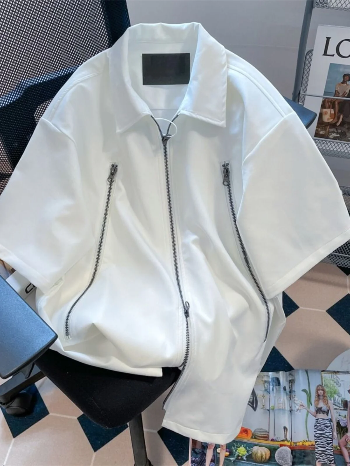 

Extra Large 300 Pou Trendy ort Sve Men's irt T-irt Couple's Street Sle American Casual Loose Fit Breathable