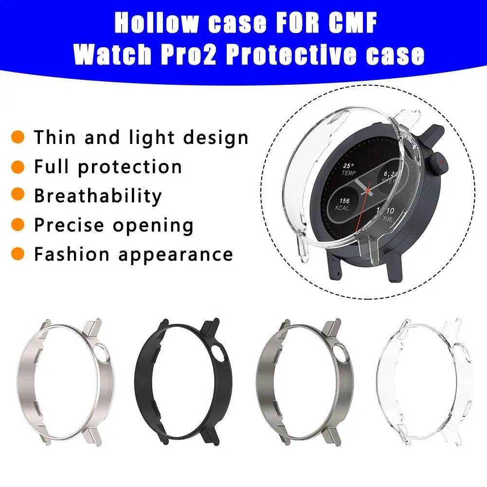 Hollow Case FOR CMF Watch Pro2 Protective Case Samrt Watch Strap Cover Bumper For CMF By Nothing Watch Pro2 Protective Shell