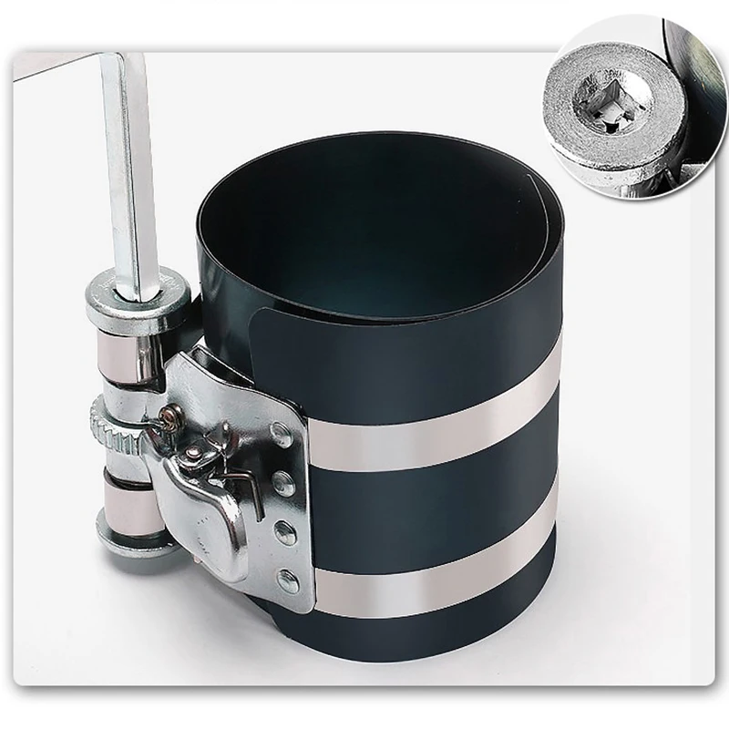Car Piston Ring Compressor Piston Ring Service Tool Set Auto Engine Motor Cleaning Piston Ring Expander Compressor Tool Set