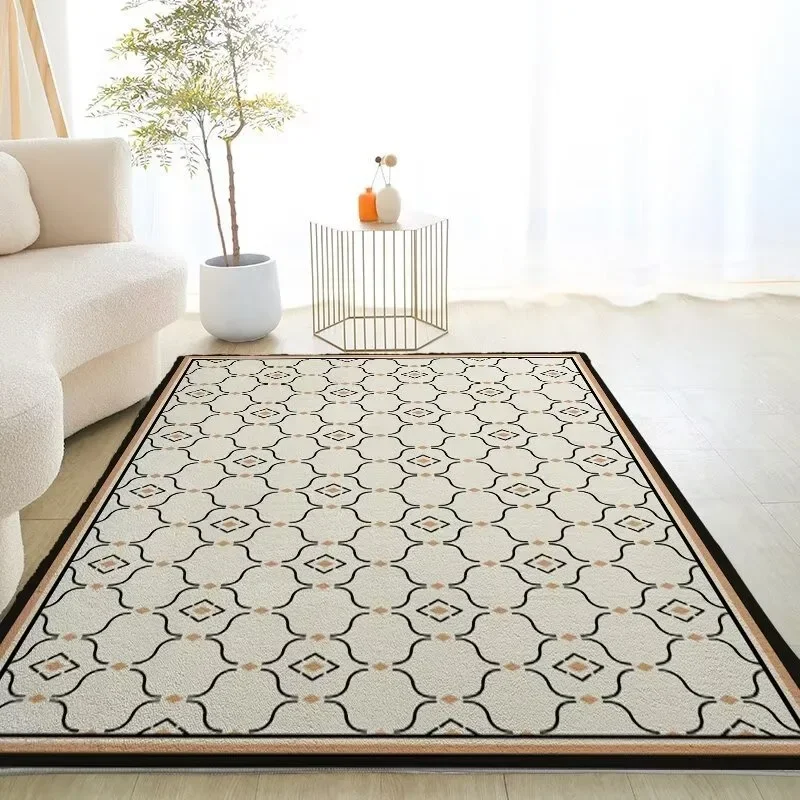 سجادة منطقة الطباعة الهندسية المجردة مع ألوان الباستيل الناعمة سجادة أرضية لغرفة المعيشة وغرفة النوم سجادة بسيطة حديثة للمنزل ديسمبر #3