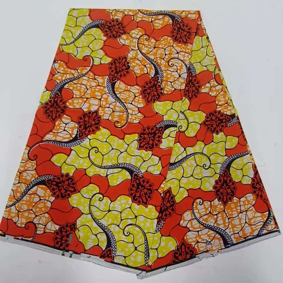 Veritable Dutch Super-W Guaranteed Real Wax Print Fabric Hollandais Pagne Africa Dress 100% Cotton Wax Pagne Tissu