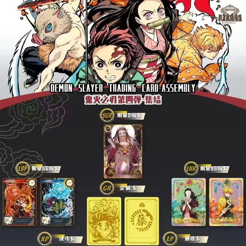 Demon Slayer Cartas Comerciais, Coleção Anime, Montagem Aikaho, Muster Booster Box, Rare Anime Girls, Ds-04