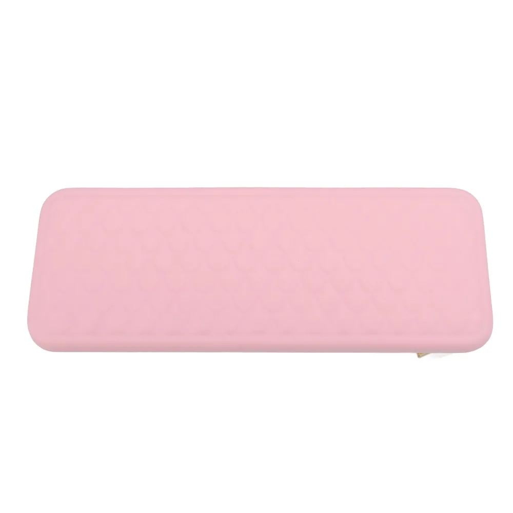 Non-Slip Base Nail Arm Rest Soft Cushioned Pad Massage Memory Foam Manicure Hand Rest Ergonomic Height Real Microfiber Leather
