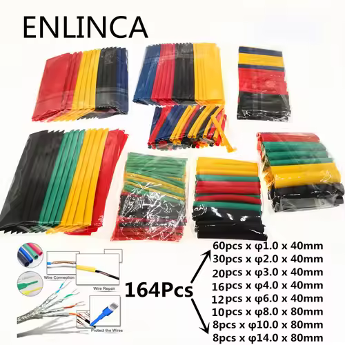 127-750pcs Heat-shrink Tubing Thermoresistant Tube Heat Shrink Wrapping Kit Electrical Connection Wire Cable Insulation Sleeving - Image 13