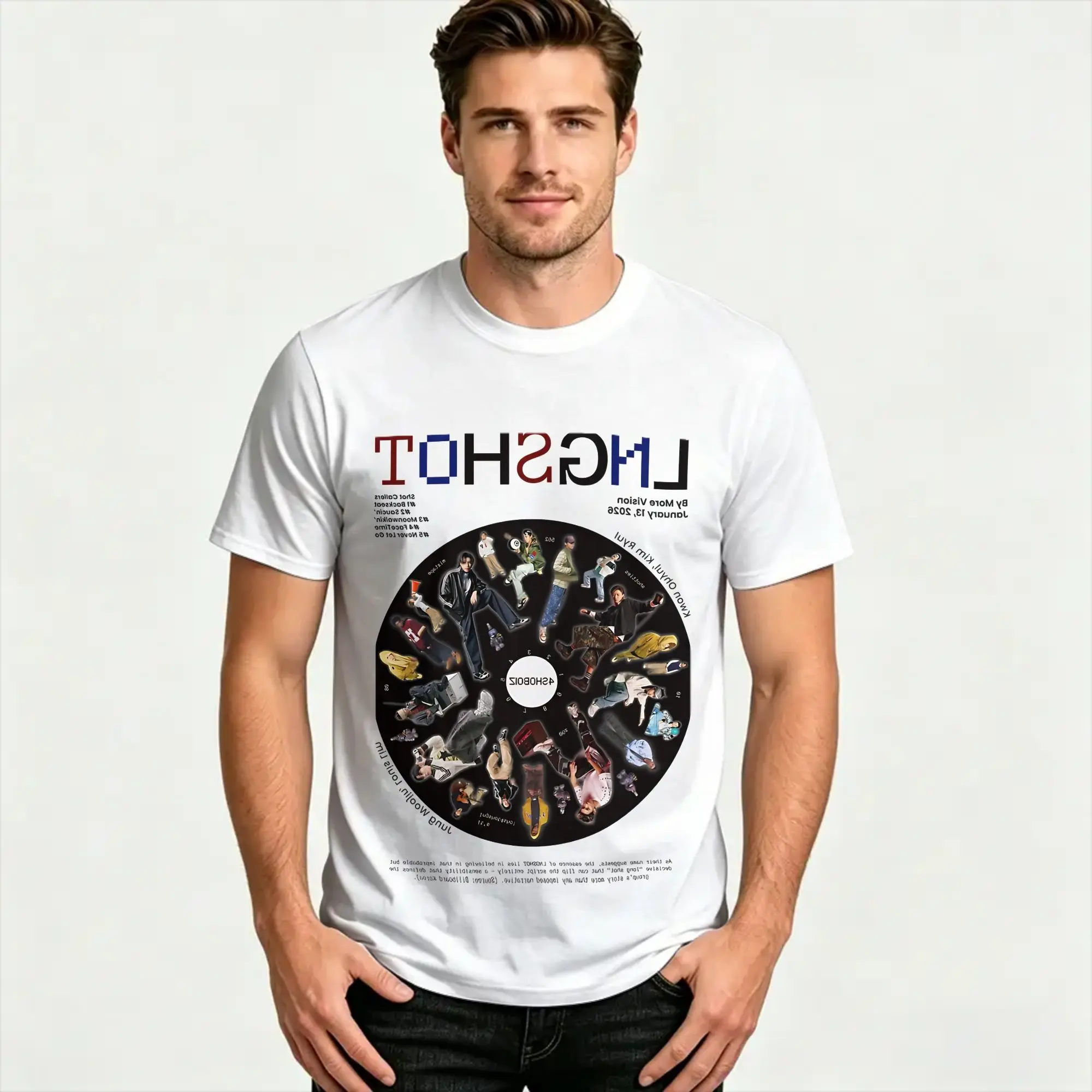 LNGSHOT Shot Callers Vinyl Mixtape Cotton T-Shirt For Men's Summer  Awesome T Shirts Hipster Tees Oversized Cheap Tops