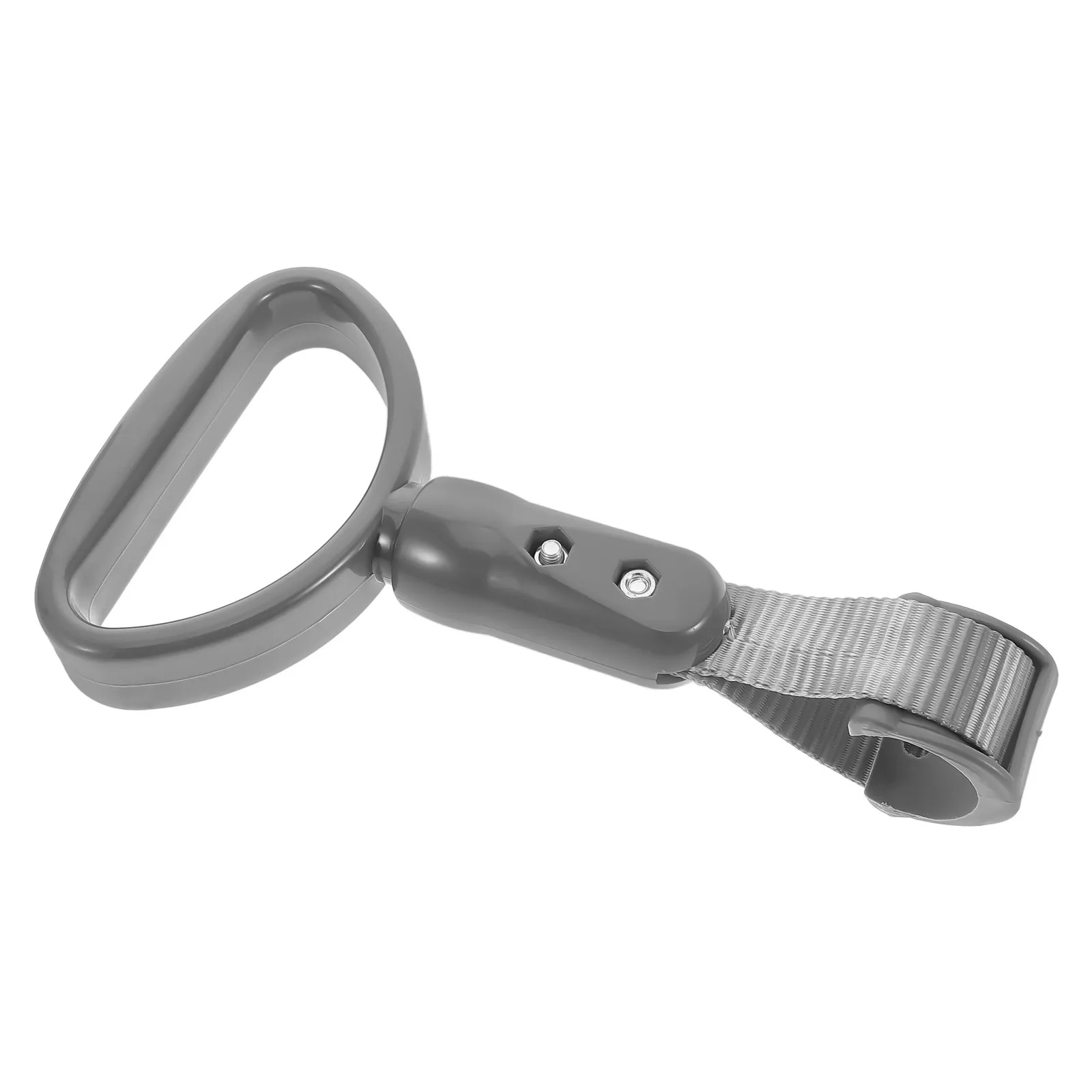 

Gray Semi-Circle Bus Handle Ring Sturdy ABS Handle for Subway Vehicle Replacement Bus Hand Strap Safety Grip