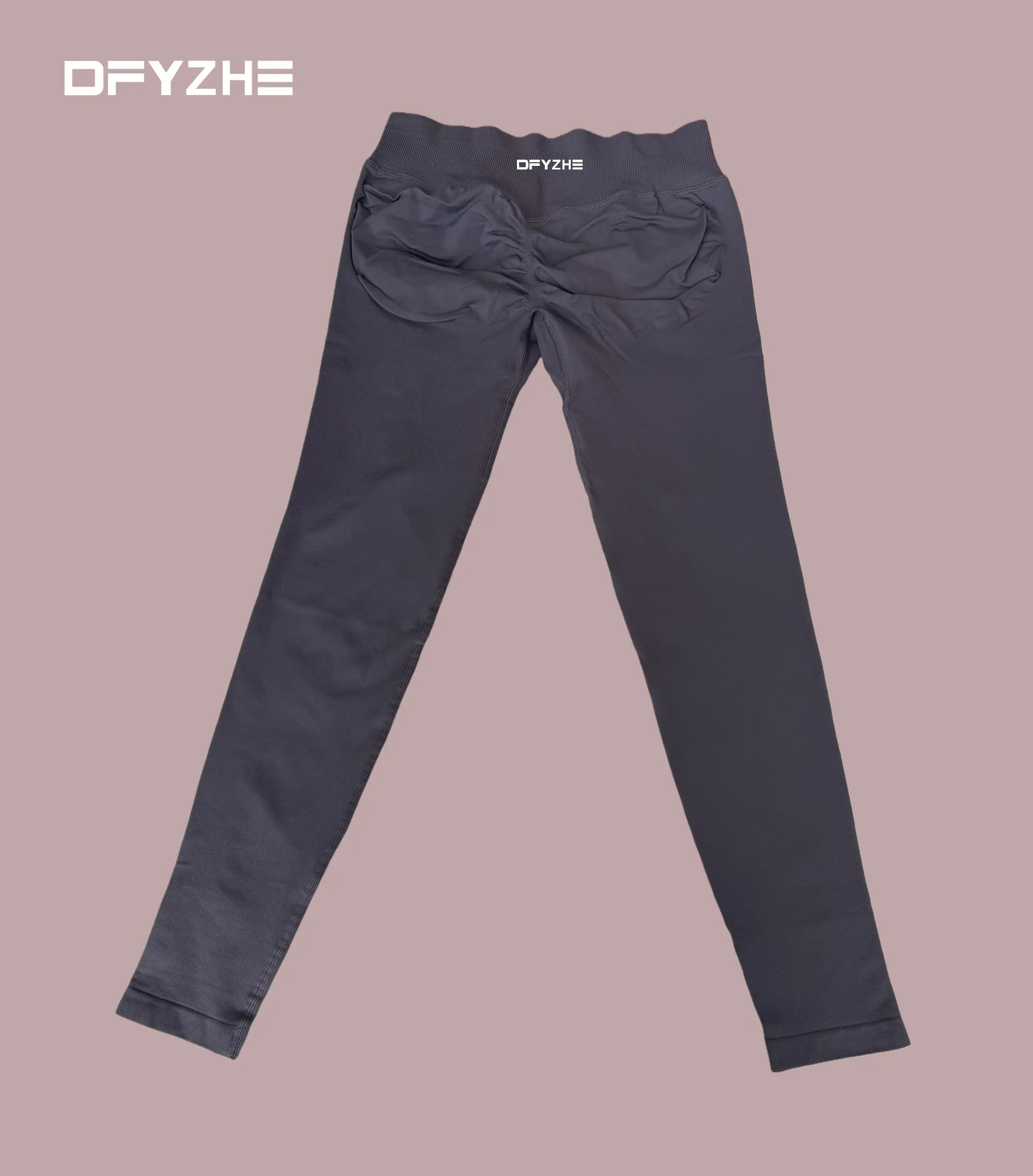 DFYZHE damesbroekenset met korte mouwen en ronde hals, yoga-legging, fitness-sportkleding, tweedelige set, fietsen en hardlopen