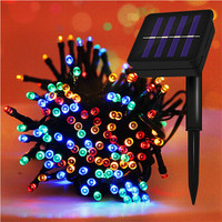 Led Solar String Lights 7m 50 Lights 8 Patterns Solar Fairy String Lights Waterproof Garden Wedding Party Decoration