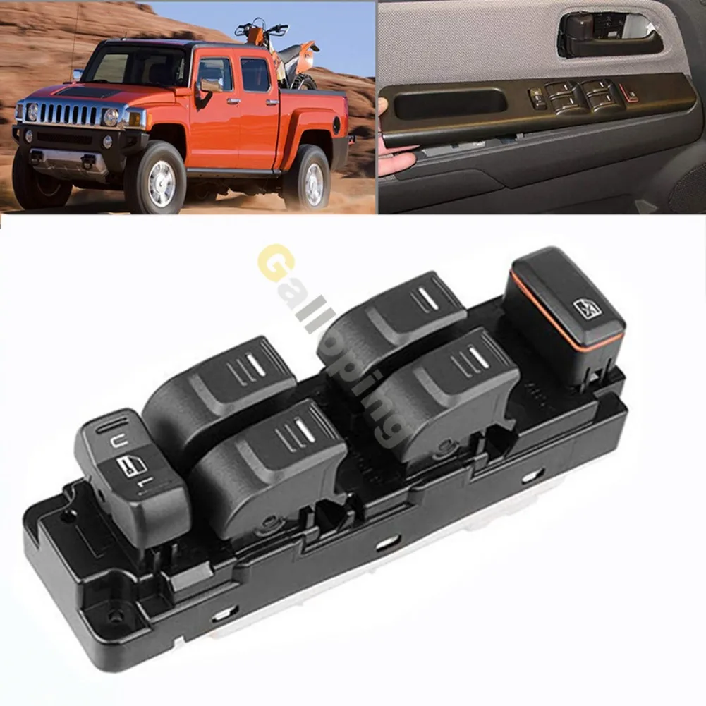 Interruptor de control del elevalunas eléctrico delantero izquierdo para GMC Canyon Chevrolet Colorado Hummer H3 2006-2010 25779767