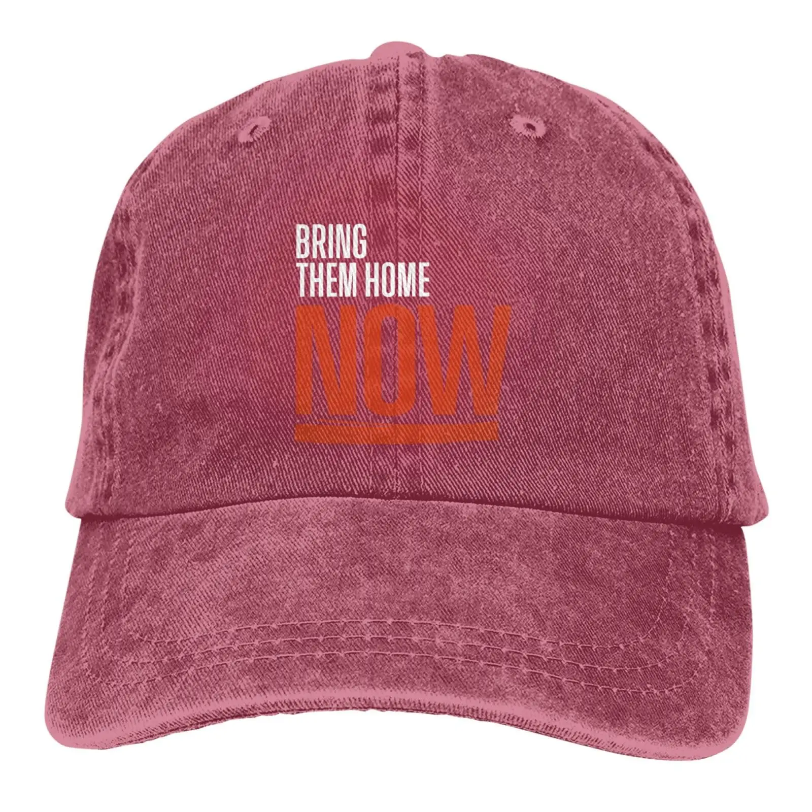 

Bring Them Home Now Hat Funny Baseball Cap Vintage Trucker Denim Hat Washed Cotton Fashion Cap Unisex Adjustable Outdoor Sports