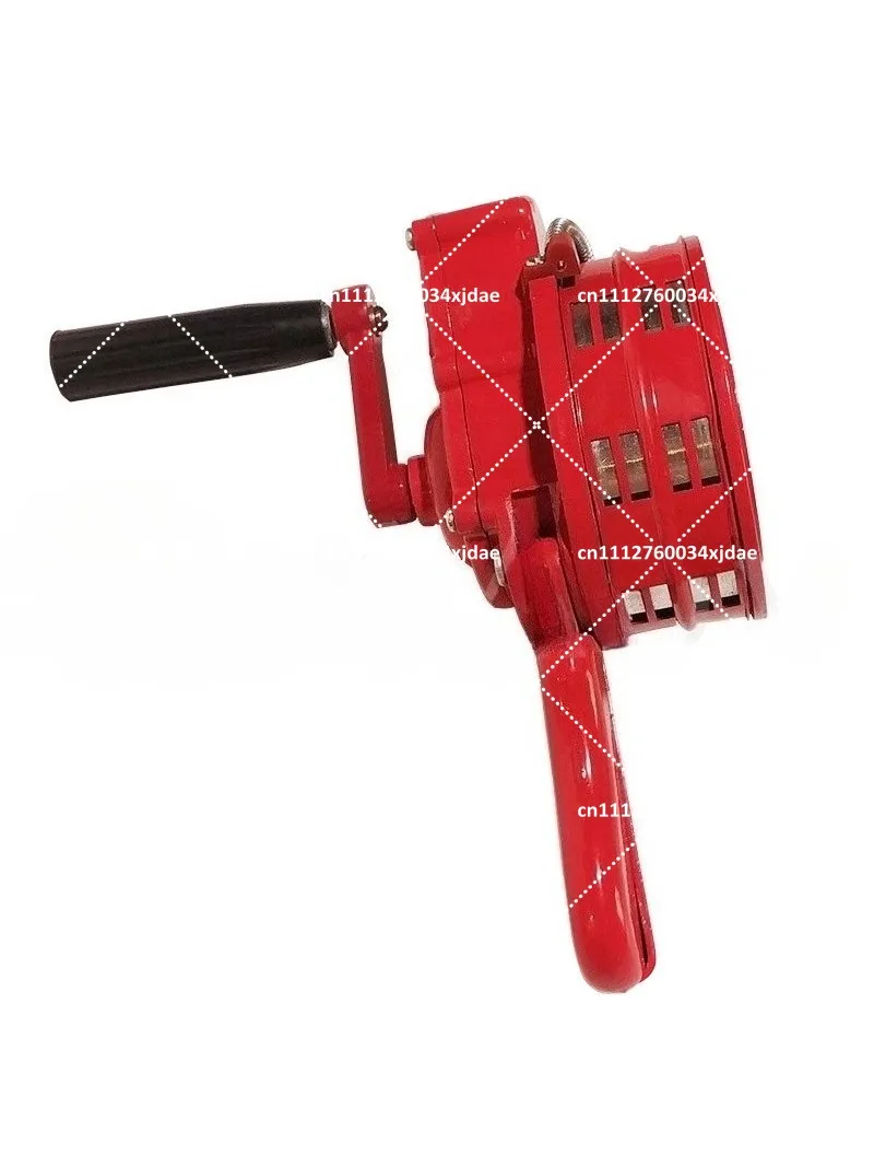 Aluminum Hand-Crank Emergency Alarm Siren, 110dB Loud Manual Outdoor Warning Signal