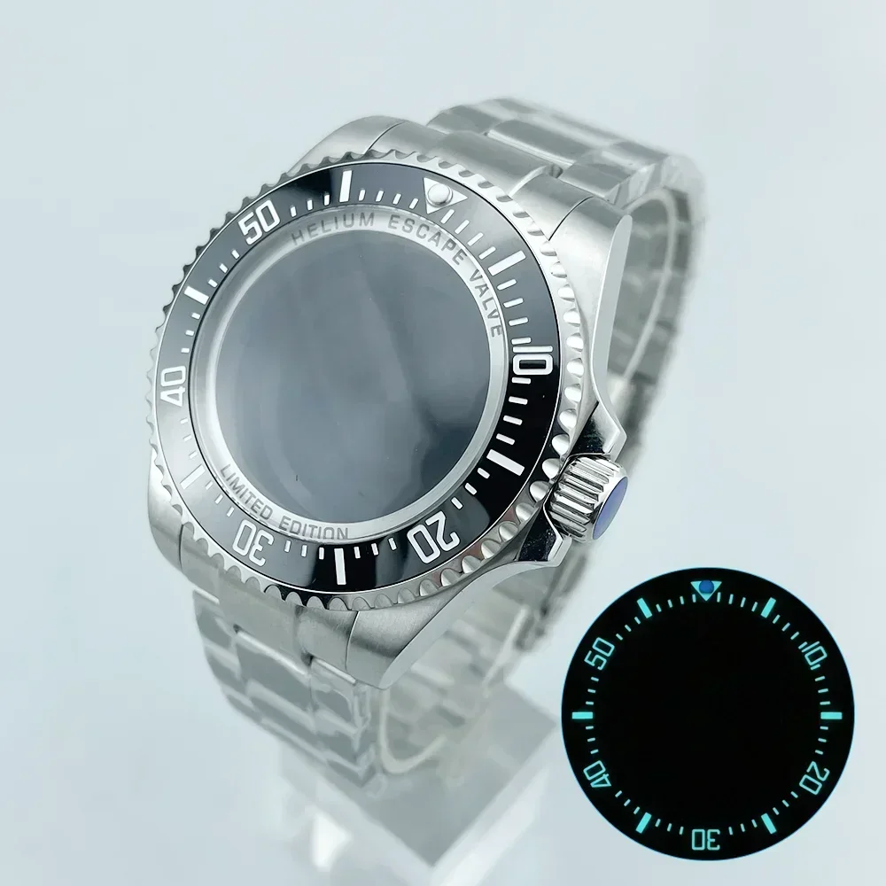 NEW 43.5mm 500m 50Bar WR DEEP SEA Homage Big Watch Case with Bracelet Compatible with ETA2824 / NH35A Movement