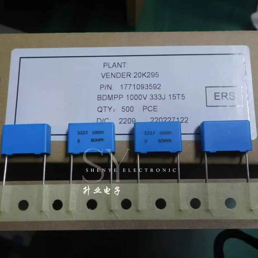 10pcs/lot SUNG HO BDMPP 0.033uf 1000v 33nf 333 J Brand New 15mm Film Capacitor (Thickness: 5.8mm)