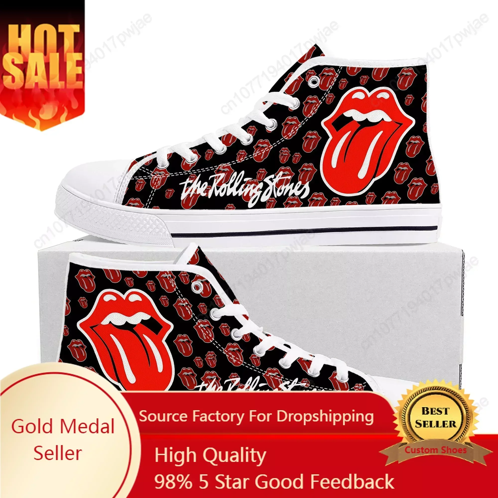 

The S-Stones shoes High Top Sneakers High Quality Canvas Sneaker Mens Womens Teenager Couple Casual Shoe Customize Shoes