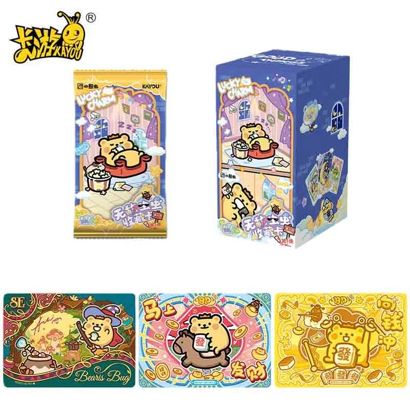 

KAYOU BearisBug Cards LUCKY CHARM Invincible Insect Collection Card Full Score Pack Genuine Animation Collection Peripheral Toy
