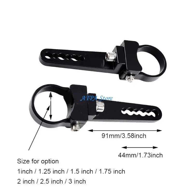 

U13C For 1.5'' 1.75'' 2'' Tube LED Headlight Mounting Bracket Support Base Mount Bike Sport Tail Light Holder Stand