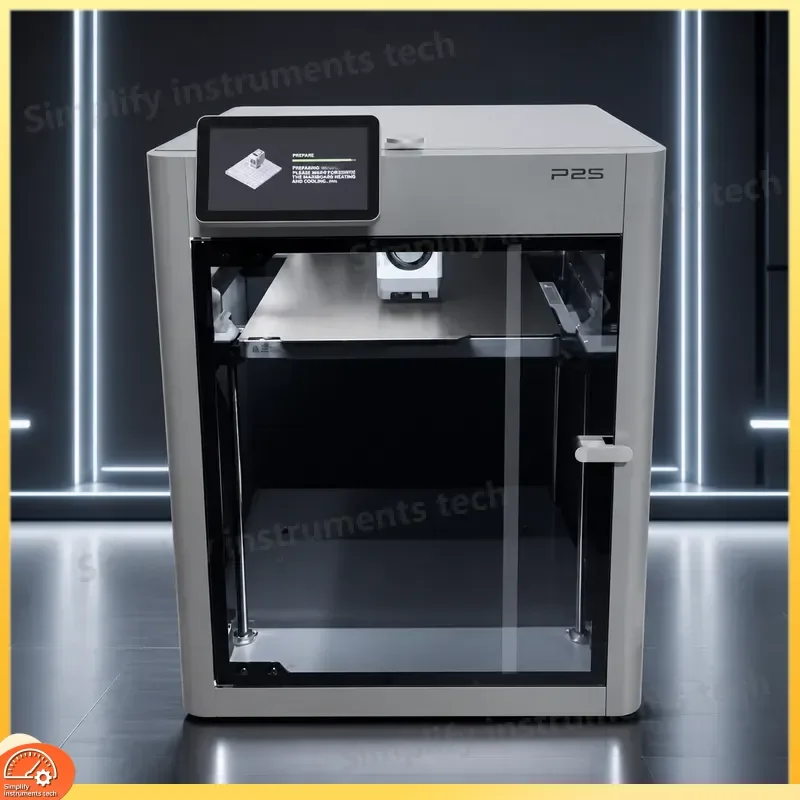 High Speed FDM 3D Printer AI Monitoring Auto Leveling Multi Color Printing External Suction Cooling Drying System Upgrade P1s