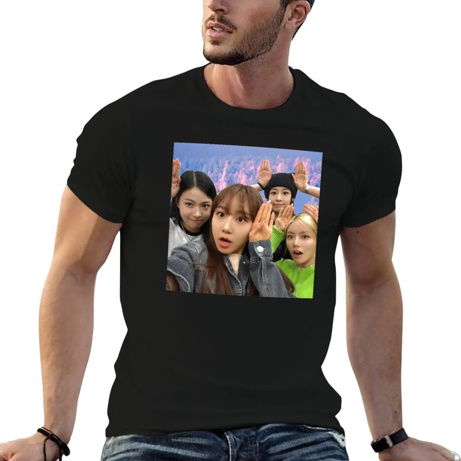 

FIFTY FIFTY - kpop T-Shirt man t shirt luxury t shirts for man pack cotton T-Shirt