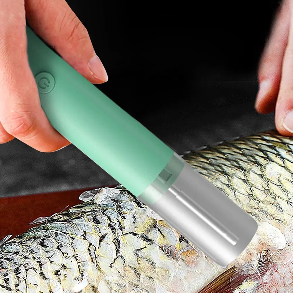 Electric Fish Scaler Rechargeable Fish Scale Remover Waterproof Easily Remove Fishscales for Kitchen Fish Scaling Cleaning