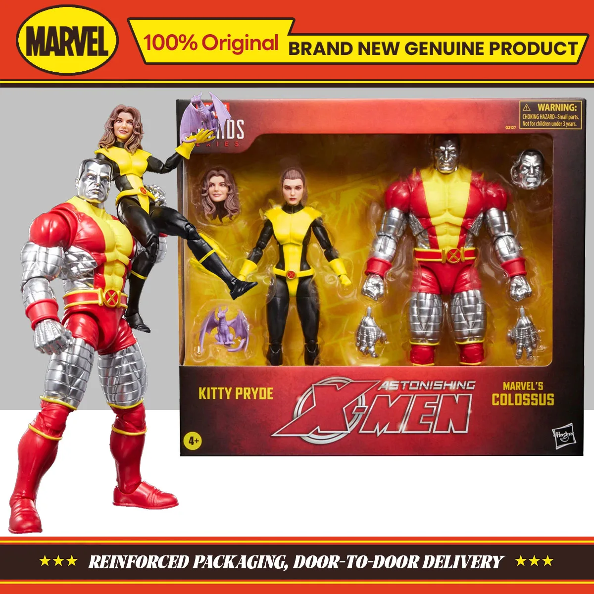 Hasbro Marvel Legends Series X-Men Kitty Pryde & Colossus 6-Polegada 2-Pack Action Figure Coleção Modelo Original Brinquedo Presentes