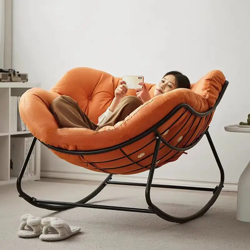 رائجة البيع غرفة المعيشة الحديثة كرسي متأرجح الاسترخاء صالة كرسي الترفيه كرسي متأرجح للبالغين أثاث المنزل الداخلي #3
